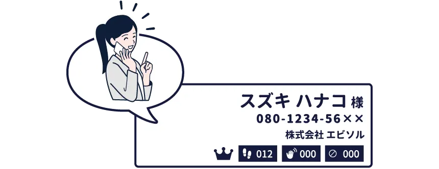 着信時に顧客情報を表示